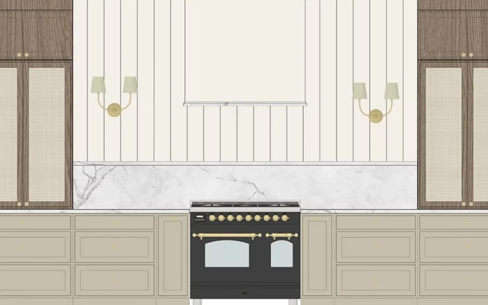 Kitchen design in Canva